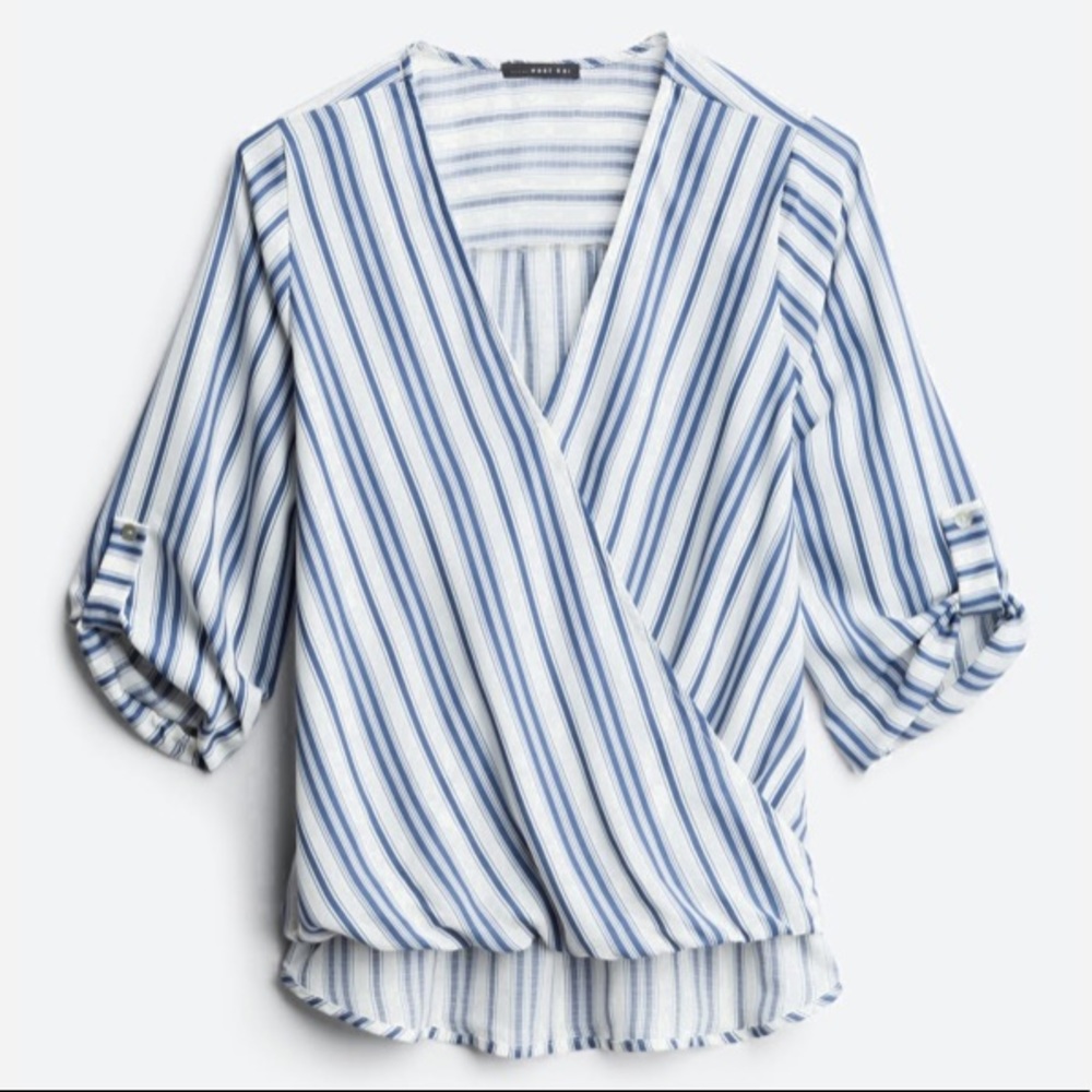 Allan Surplice Rolltab High Low Top